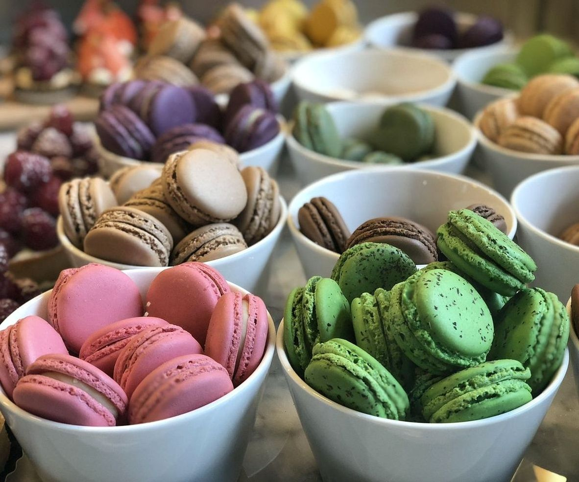 Shelves lined with artisan chocolates and confectionery